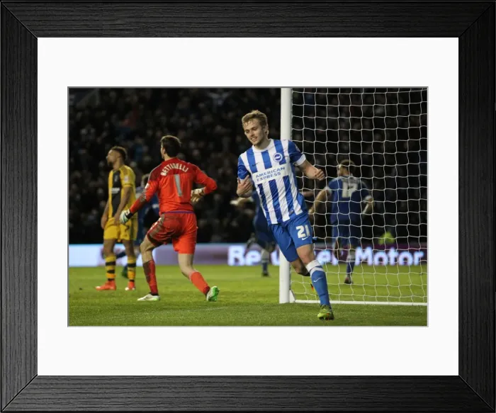 Framed Print : Intense Championship Showdown: Brighton & Hove Albion vs. Fulham (15th April 2016) Framed Print : Intense Championship Showdown: Brighton & Hove Albion vs. Fulham (15th April 2016)