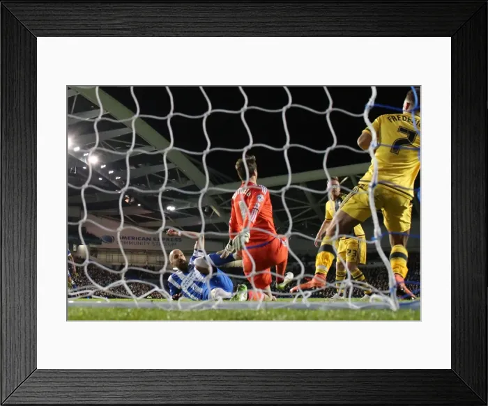Framed Print : Intense Championship Showdown: Brighton and Hove Albion vs. Fulham (15th April 2016) Framed Print : Intense Championship Showdown: Brighton and Hove Albion vs. Fulham (15th April 2016)
