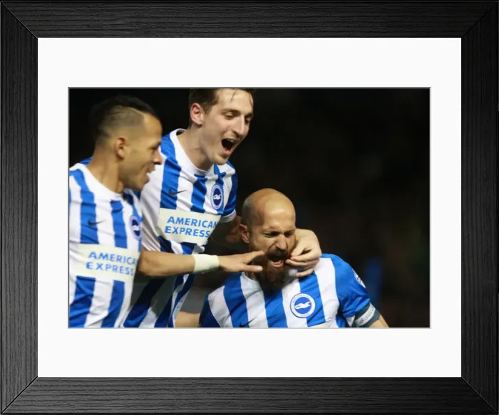 Framed Print : Brighton and Hove Albion's Bruno Saltor Scores Thrilling Goal Against Fulham in Sky Bet Championship (15APR16) Framed Print : Brighton and Hove Albion's Bruno Saltor Scores Thrilling Goal Against Fulham in Sky Bet Championship (15APR16)