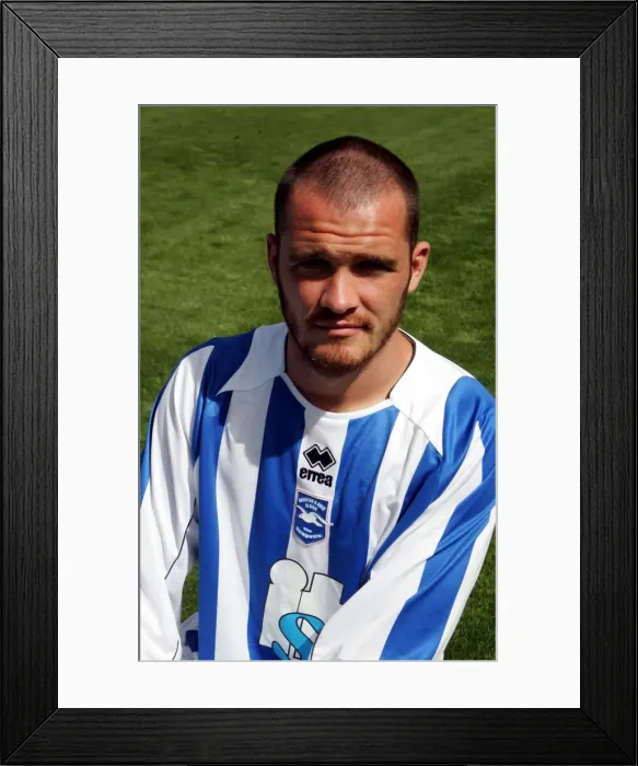Framed Print : Brighton And Hove Albion: Kevin McLeod in Action Framed Print : Brighton And Hove Albion: Kevin McLeod in Action