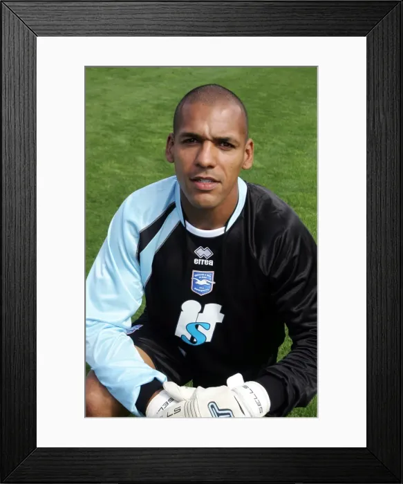 Framed Print : Michel Kuipers: Dutch Defender for Brighton and Hove Albion FC Framed Print : Michel Kuipers: Dutch Defender for Brighton and Hove Albion FC