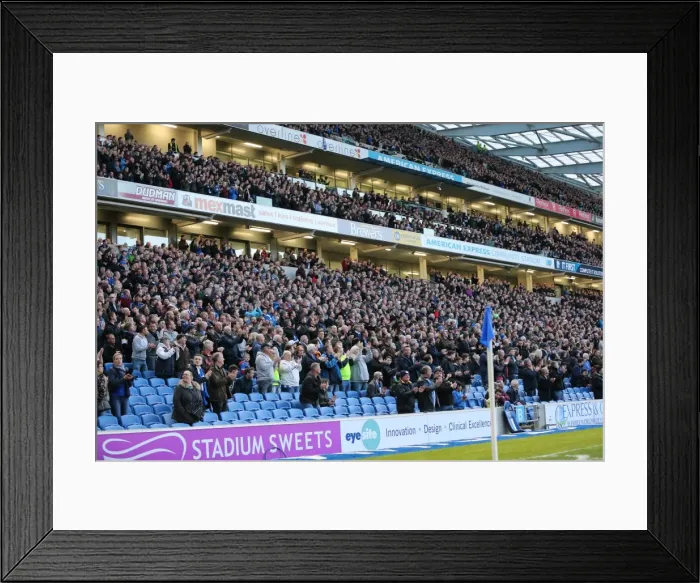 Framed Print : Intense Championship Showdown: Brighton and Hove Albion vs. QPR (19APR16) Framed Print : Intense Championship Showdown: Brighton and Hove Albion vs. QPR (19APR16)