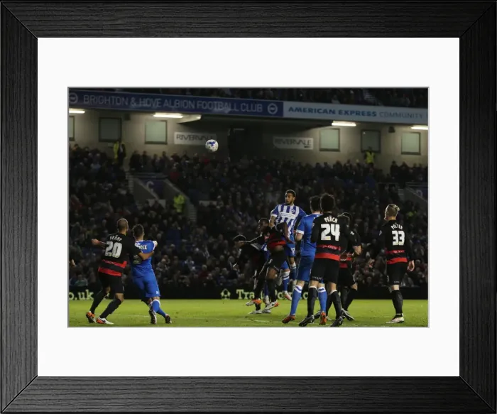 Framed Print : Intense Championship Showdown: Brighton and Hove Albion vs. QPR (19APR16) Framed Print : Intense Championship Showdown: Brighton and Hove Albion vs. QPR (19APR16)