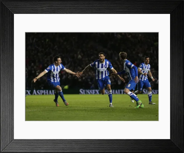 Framed Print : Intense Championship Showdown: Brighton and Hove Albion vs. QPR (19APR16) Framed Print : Intense Championship Showdown: Brighton and Hove Albion vs. QPR (19APR16)