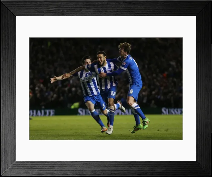 Framed Print : Intense Championship Showdown: Brighton and Hove Albion vs. QPR (19APR16) Framed Print : Intense Championship Showdown: Brighton and Hove Albion vs. QPR (19APR16)