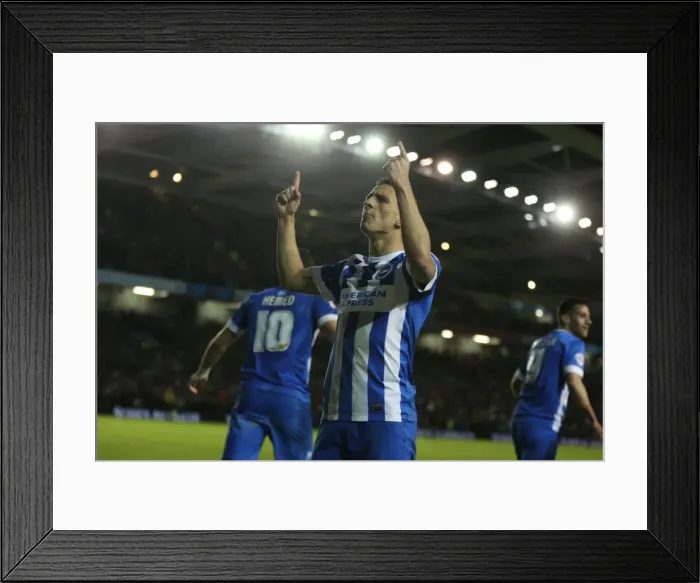 Framed Print : Intense Championship Showdown: Brighton and Hove Albion vs. QPR (19APR16) Framed Print : Intense Championship Showdown: Brighton and Hove Albion vs. QPR (19APR16)