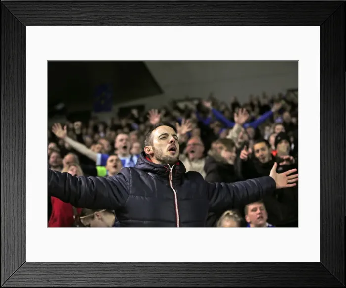 Framed Print : Intense Championship Showdown: Brighton and Hove Albion vs. QPR (19APR16) Framed Print : Intense Championship Showdown: Brighton and Hove Albion vs. QPR (19APR16)