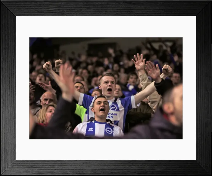 Framed Print : Intense Championship Showdown: Brighton and Hove Albion vs. QPR (19APR16) Framed Print : Intense Championship Showdown: Brighton and Hove Albion vs. QPR (19APR16)