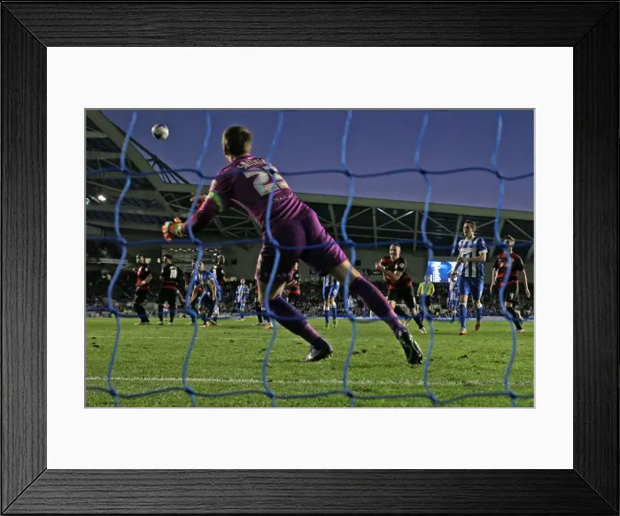 Framed Print : Intense Championship Showdown: Brighton and Hove Albion vs. QPR (19APR16) Framed Print : Intense Championship Showdown: Brighton and Hove Albion vs. QPR (19APR16)