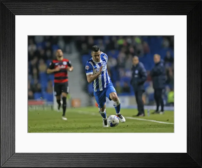 Framed Print : Intense Championship Showdown: Brighton and Hove Albion vs. QPR (19APR16) Framed Print : Intense Championship Showdown: Brighton and Hove Albion vs. QPR (19APR16)