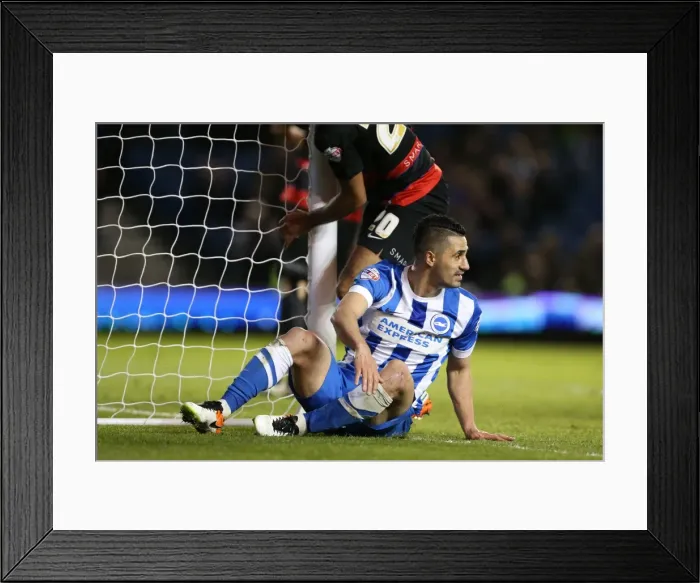 Framed Print : Intense Championship Showdown: Brighton and Hove Albion vs. QPR (19APR16) Framed Print : Intense Championship Showdown: Brighton and Hove Albion vs. QPR (19APR16)