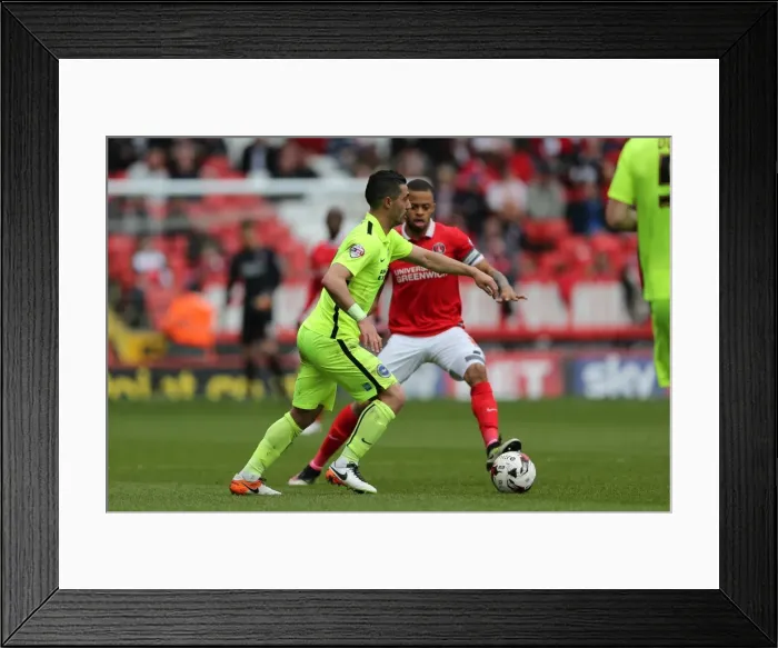 Framed Print : Intense Championship Showdown: Charlton Athletic vs. Brighton and Hove Albion (23APR16) Framed Print : Intense Championship Showdown: Charlton Athletic vs. Brighton and Hove Albion (23APR16)