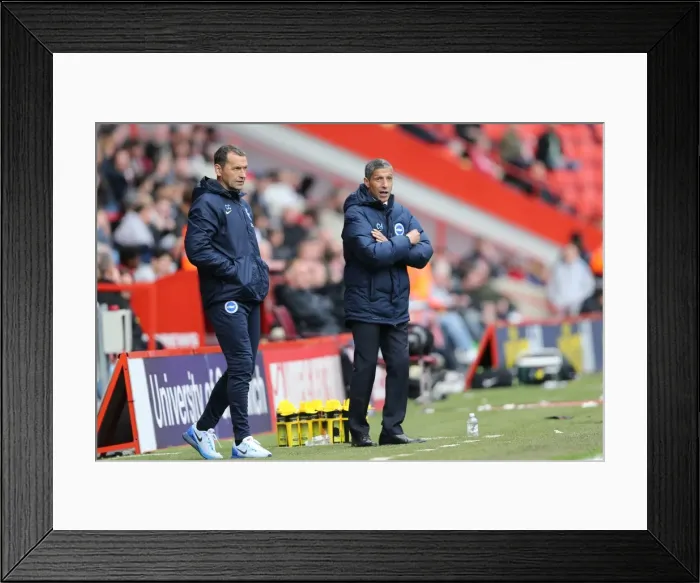 Framed Print : Intense Action: Charlton Athletic vs. Brighton and Hove Albion in the Sky Bet Championship Clash (23APR16)