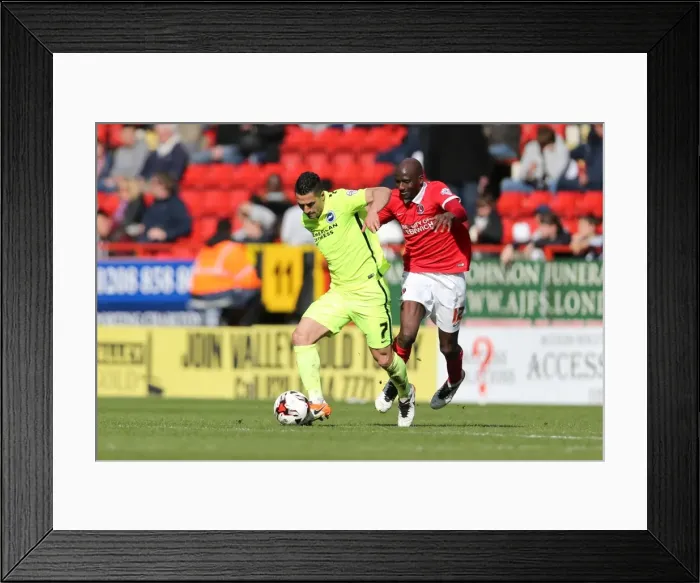Framed Print : Intense Championship Showdown: Charlton Athletic vs. Brighton & Hove Albion (23APR16) Framed Print : Intense Championship Showdown: Charlton Athletic vs. Brighton & Hove Albion (23APR16)