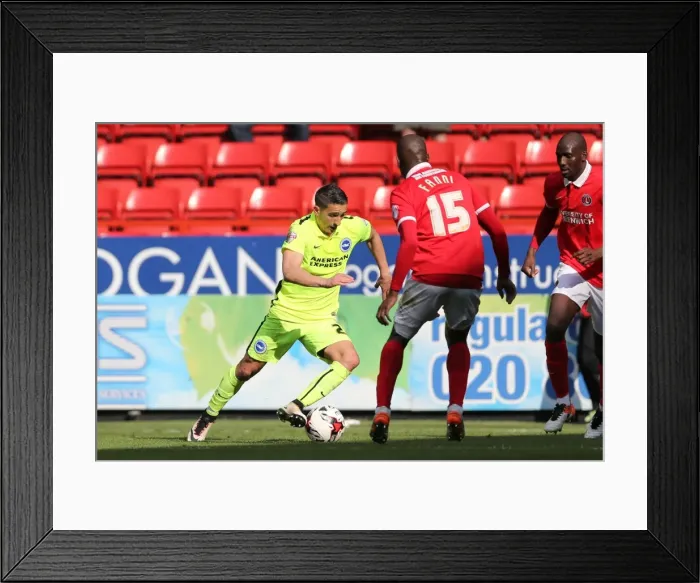 Framed Print : Intense Championship Showdown: Charlton Athletic vs. Brighton and Hove Albion (23APR16) Framed Print : Intense Championship Showdown: Charlton Athletic vs. Brighton and Hove Albion (23APR16)