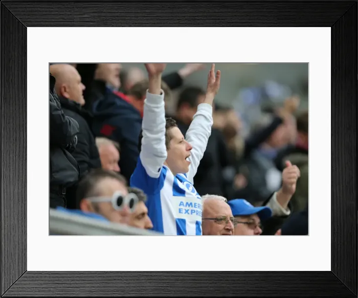 Framed Print : Intense Championship Showdown: Brighton & Hove Albion vs. Derby County (02.05.2016) Framed Print : Intense Championship Showdown: Brighton & Hove Albion vs. Derby County (02.05.2016)
