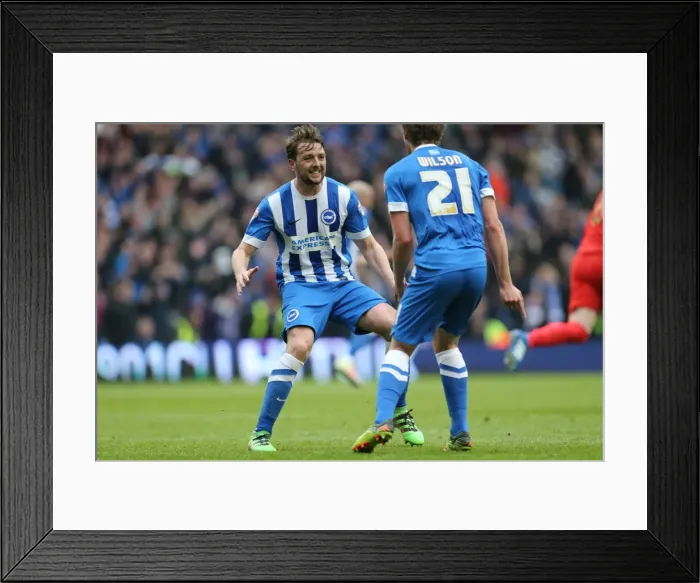 Framed Print : Intense Championship Showdown: Brighton and Hove Albion vs. Derby County (02 / 05 / 2016) Framed Print : Intense Championship Showdown: Brighton and Hove Albion vs. Derby County (02 / 05 / 2016)