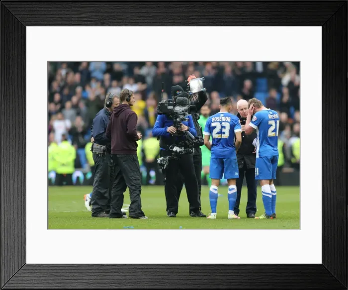 Framed Print : Intense Championship Showdown: Brighton and Hove Albion vs. Derby County (02.05.2016) Framed Print : Intense Championship Showdown: Brighton and Hove Albion vs. Derby County (02.05.2016)