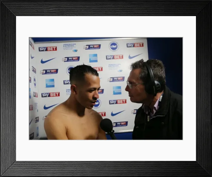Framed Print : Intense Championship Showdown: Brighton and Hove Albion vs. Derby County (02.05.2016) Framed Print : Intense Championship Showdown: Brighton and Hove Albion vs. Derby County (02.05.2016)