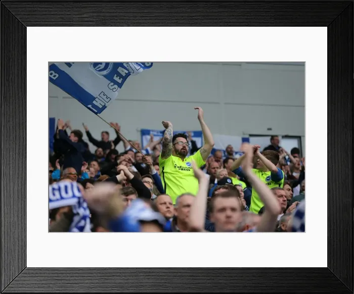 Framed Print : Championship Showdown: Brighton and Hove Albion vs. Derby County at American Express Community Stadium (02.05.2016) Framed Print : Championship Showdown: Brighton and Hove Albion vs. Derby County at American Express Community Stadium (02.05.2016)