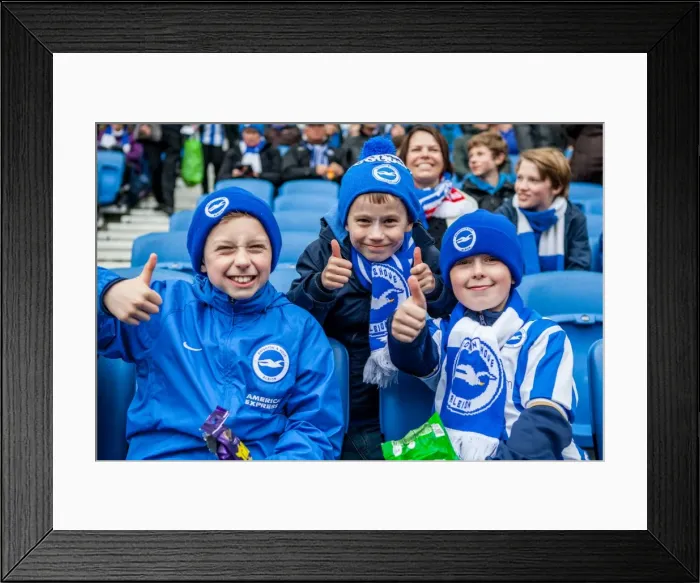 Framed Print : Brighton and Hove Albion FC: Championship Victory Celebration vs. Derby County (02MAY16)