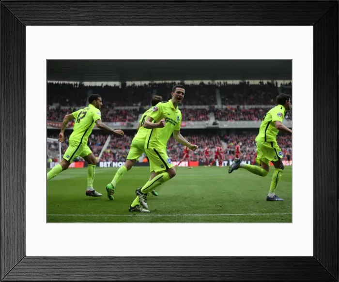 Framed Print : Championship Showdown: Middlesbrough vs. Brighton & Hove Albion at Riverside Stadium (07 / 05 / 2016) Framed Print : Championship Showdown: Middlesbrough vs. Brighton & Hove Albion at Riverside Stadium (07 / 05 / 2016)