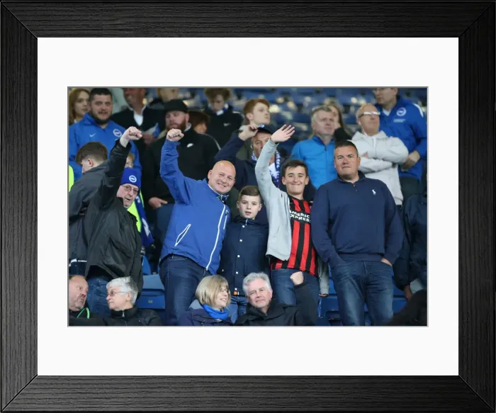 Framed Print : Brighton and Hove Albion vs. Sheffield Wednesday: Championship Play-Off Showdown (May 2016)