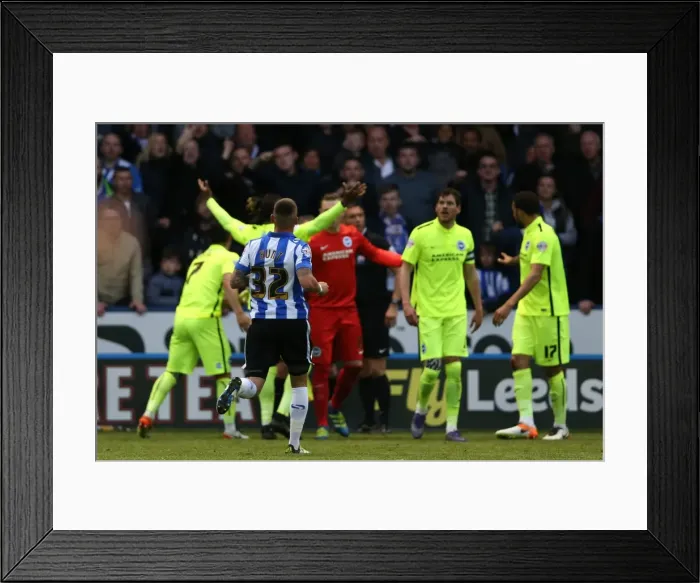 Framed Print : Brighton and Hove Albion's Play-Off Battle: First Leg vs. Sheffield Wednesday (May 2016) Framed Print : Brighton and Hove Albion's Play-Off Battle: First Leg vs. Sheffield Wednesday (May 2016)