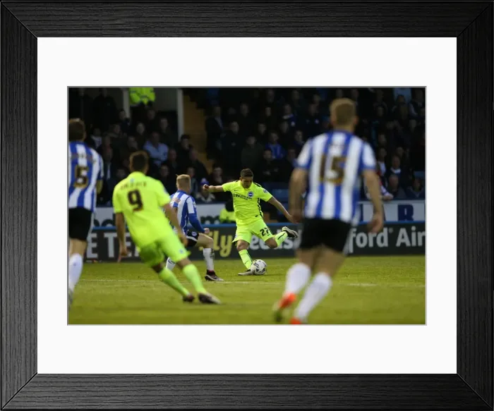 Framed Print : Brighton and Hove Albion vs Sheffield Wednesday: Sky Bet Championship Play-Off Showdown at Hillsborough (May 2016) Framed Print : Brighton and Hove Albion vs Sheffield Wednesday: Sky Bet Championship Play-Off Showdown at Hillsborough (May 2016)