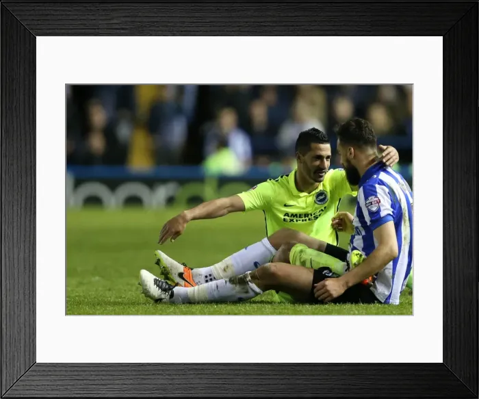 Framed Print : Sheffield Wednesday v Brighton and Hove Albion Sky Bet Championship Play Off First Framed Print : Sheffield Wednesday v Brighton and Hove Albion Sky Bet Championship Play Off First
