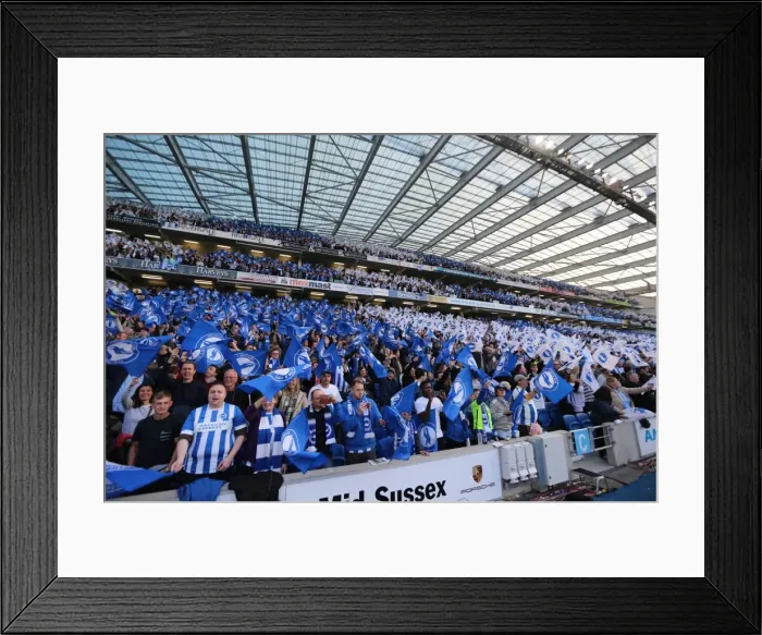 Framed Print : Brighton & Hove Albion vs Sheffield Wednesday: Championship Play-Off Showdown at the American Express Community Stadium (16 May 2016) Framed Print : Brighton & Hove Albion vs Sheffield Wednesday: Championship Play-Off Showdown at the American Express Community Stadium (16 May 2016)