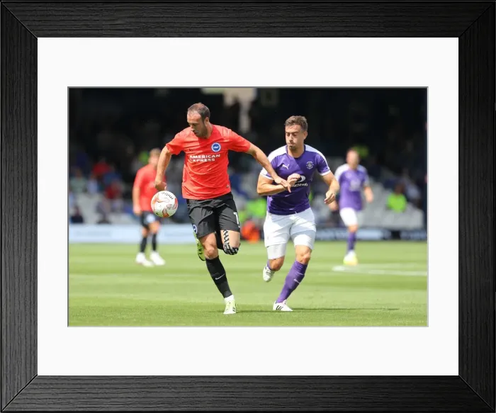 Framed Print : Pre-season Championship Showdown: Luton Town vs. Brighton and Hove Albion (23rd July 2016)