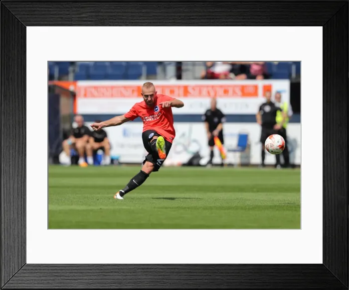 Framed Print : Pre-season Championship Showdown: Luton Town vs. Brighton and Hove Albion (23rd July 2016)