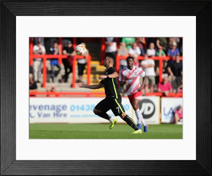 Framed Print : Brighton and Hove Albion vs. Stevenage: Pre-season Clash at The Lamex Stadium (23JUL16)