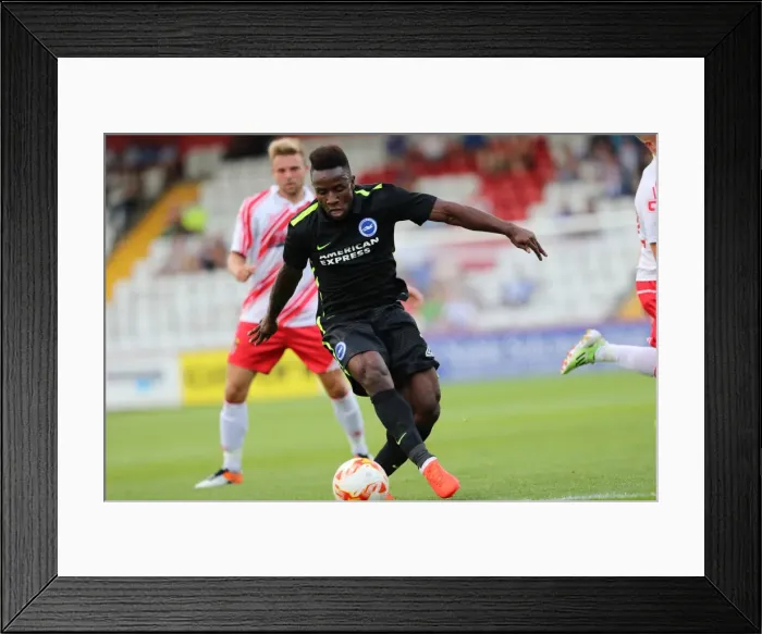 Framed Print : Brighton and Hove Albion's Pre-Season Clash at Stevenage: The Lamex Stadium (23JUL16)