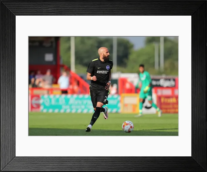 Framed Print : Brighton and Hove Albion's Pre-season Clash at Stevenage: The Lamex Stadium Showdown (23rd July 2016)