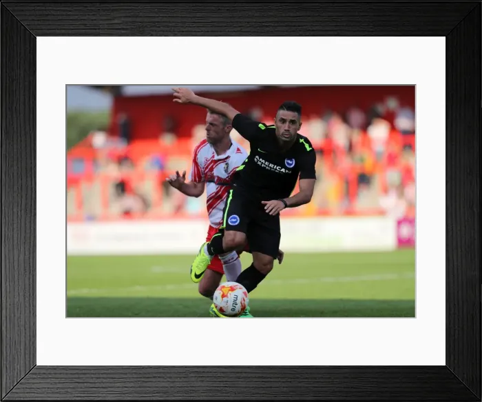 Framed Print : Pre-Season Friendly: Stevenage vs. Brighton & Hove Albion, The Lamex Stadium - July 23, 2016 Framed Print : Pre-Season Friendly: Stevenage vs. Brighton & Hove Albion, The Lamex Stadium - July 23, 2016