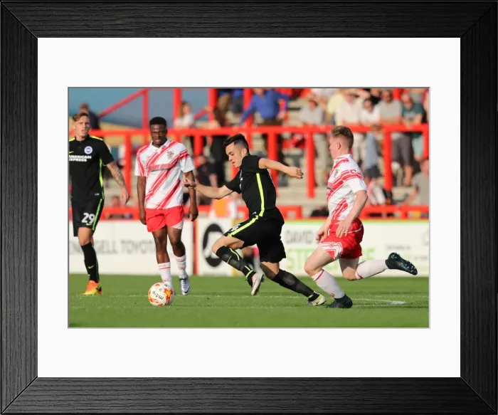Framed Print : Pre-season Clash: Stevenage vs. Brighton and Hove Albion at The Lamex Stadium (23JUL16) Framed Print : Pre-season Clash: Stevenage vs. Brighton and Hove Albion at The Lamex Stadium (23JUL16)