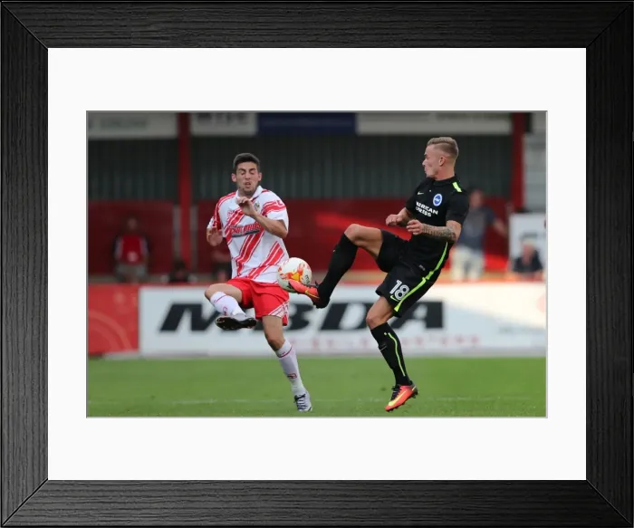 Framed Print : Brighton and Hove Albion's Pre-Season Clash at Stevenage: The Lamex Stadium Showdown (23rd July 2016)