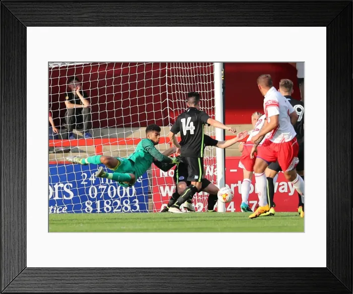 Framed Print : Brighton and Hove Albion's Pre-season Clash at Stevenage: The Lamex Stadium (23JUL16)