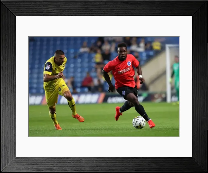 Framed Print : Pre-season Championship Clash: Oxford United vs. Brighton & Hove Albion at Kassam Stadium (July 2016)