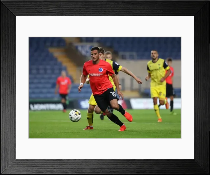 Framed Print : Pre-season Championship Showdown: Oxford United vs. Brighton and Hove Albion at Kassam Stadium (July 26, 2016)