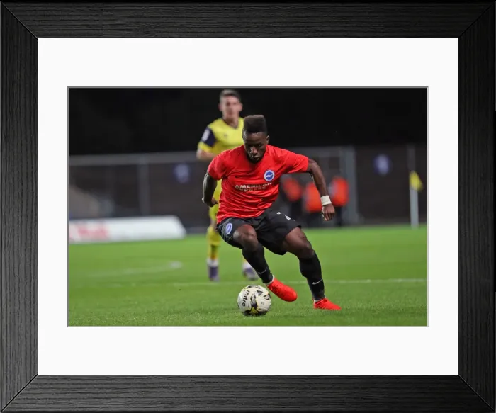 Framed Print : Pre-season Championship Showdown: Oxford United vs. Brighton & Hove Albion at Kassam Stadium (July 26, 2016)