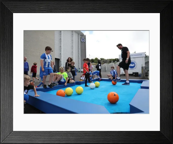 Framed Print : Young Seagulls in Action: Open Training Session at Brighton & Hove Albion FC (July 2016) Framed Print : Young Seagulls in Action: Open Training Session at Brighton & Hove Albion FC (July 2016)