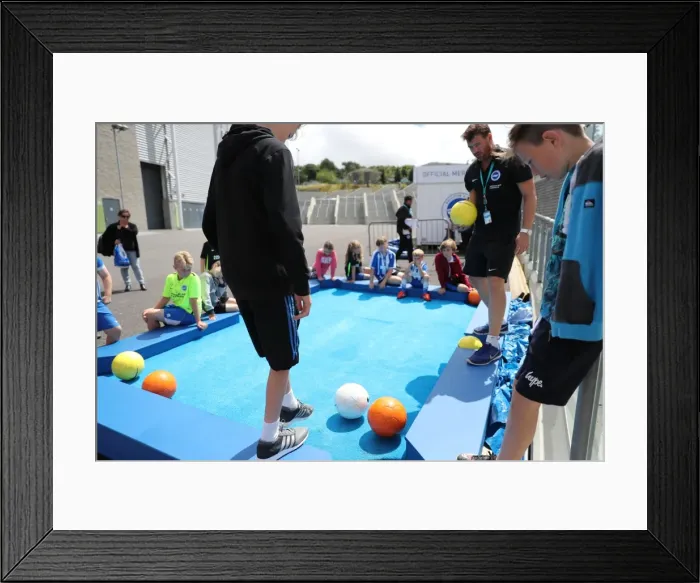 Framed Print : Young Seagulls in Action: Open Training Session at Brighton & Hove Albion FC (July 2016) Framed Print : Young Seagulls in Action: Open Training Session at Brighton & Hove Albion FC (July 2016)