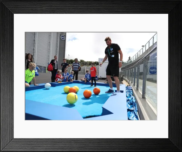 Framed Print : Young Seagulls in Action: Open Training Session at Brighton & Hove Albion FC (July 2016) Framed Print : Young Seagulls in Action: Open Training Session at Brighton & Hove Albion FC (July 2016)