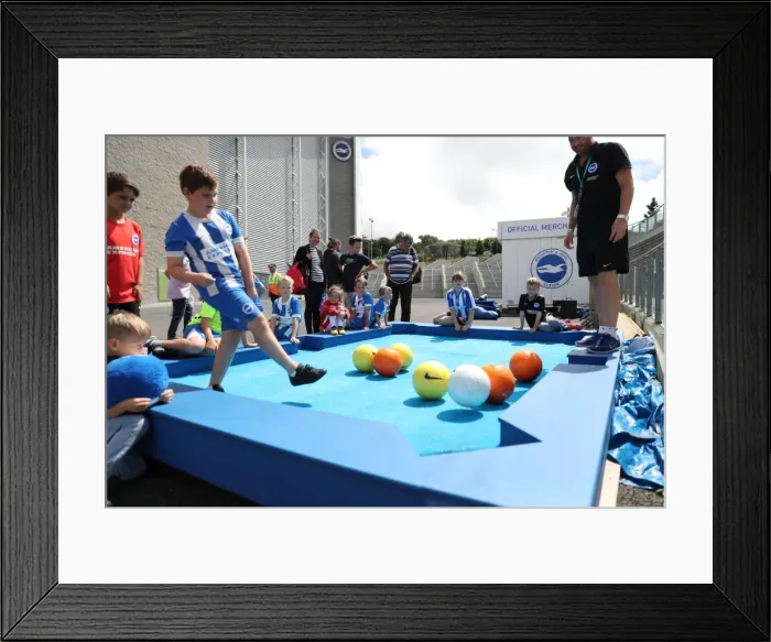 Framed Print : Young Seagulls in Action: Open Training Session at Brighton & Hove Albion FC (July 2016) Framed Print : Young Seagulls in Action: Open Training Session at Brighton & Hove Albion FC (July 2016)