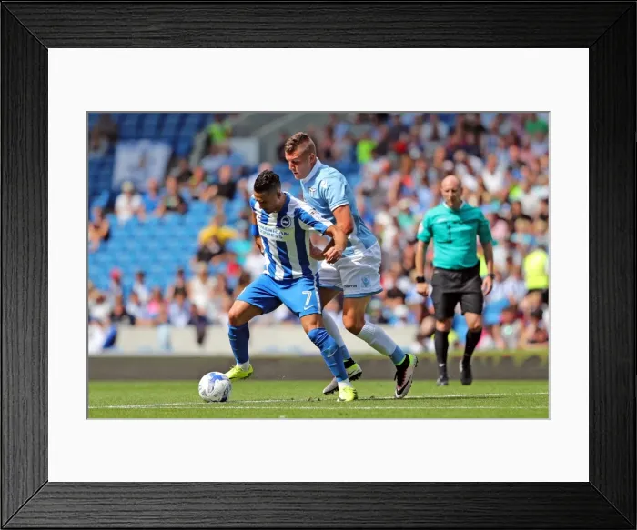 Framed Print : Brighton & Hove Albion vs. SS Lazio: Pre-Season Clash at American Express Community Stadium (July 31, 2016) Framed Print : Brighton & Hove Albion vs. SS Lazio: Pre-Season Clash at American Express Community Stadium (July 31, 2016)