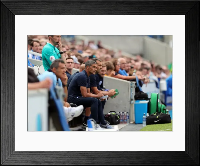 Framed Print : Brighton & Hove Albion vs. SS Lazio: Pre-Season Clash at American Express Community Stadium (July 31, 2016) Framed Print : Brighton & Hove Albion vs. SS Lazio: Pre-Season Clash at American Express Community Stadium (July 31, 2016)