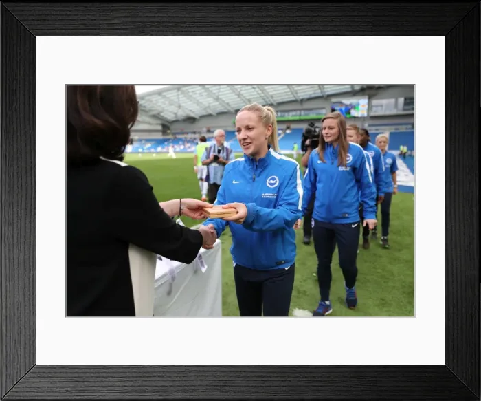 Framed Print : Brighton and Hove Albion Women's Team Lift the Trophy: Pre-Season Victory Against S.S. Lazio (31JUL16) Framed Print : Brighton and Hove Albion Women's Team Lift the Trophy: Pre-Season Victory Against S.S. Lazio (31JUL16)